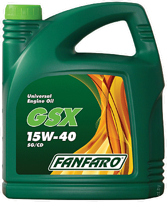 СКИДКА  50% internet ; 45%-опт  на моторное масло FANFARO GSX 15W40 API SG/CD 5 л