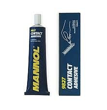 Однокомпонентный контактный клей для быстрого и прочного склеивания пластмасс, резины, кожи, войлока, пробки и металла. MANNOL 9827 Contact Adhesive