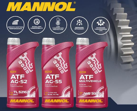 Трансмиссионные масла MANNOL AG52/AG55/Multivehicle для АКПП