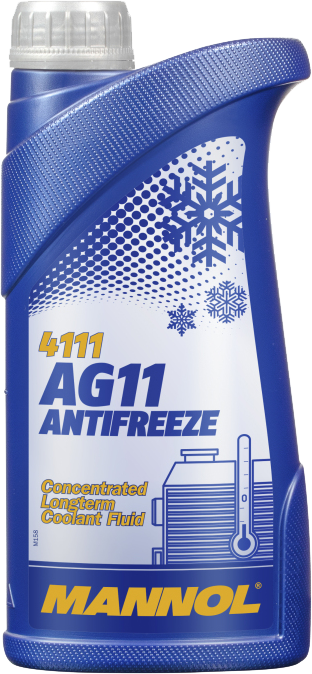 Mannol 4111 Antifreeze AG11 Longterm -75 blue (синий) 1 Л