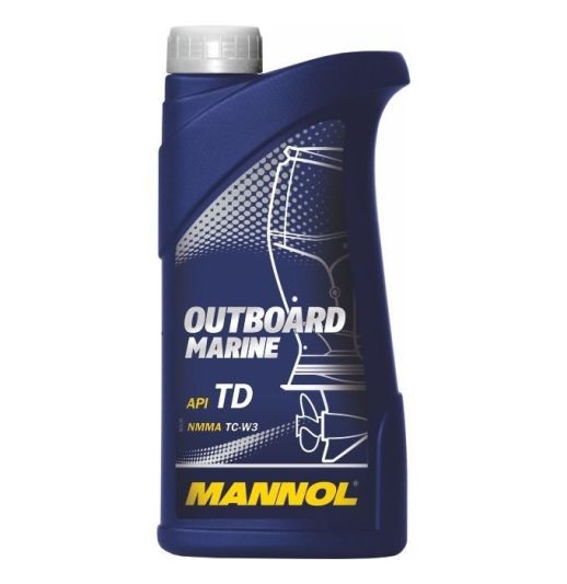 MANNOL 7207 Outboard Marine 1л двухтактное полусинтетическое лодочное моторное масло