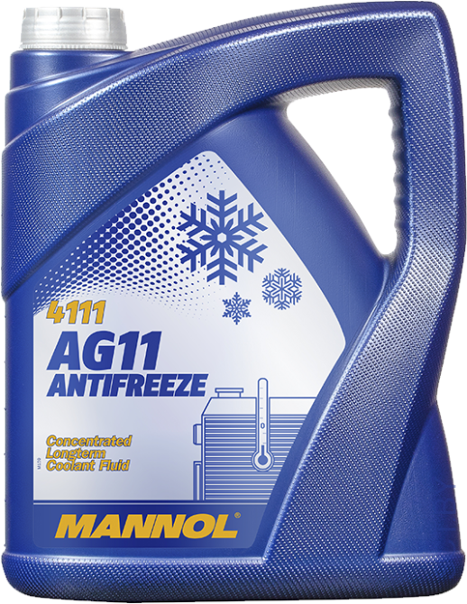 Mannol 4111 Antifreeze AG11 Longterm -75 blue (синий) 5л (5,6кг)