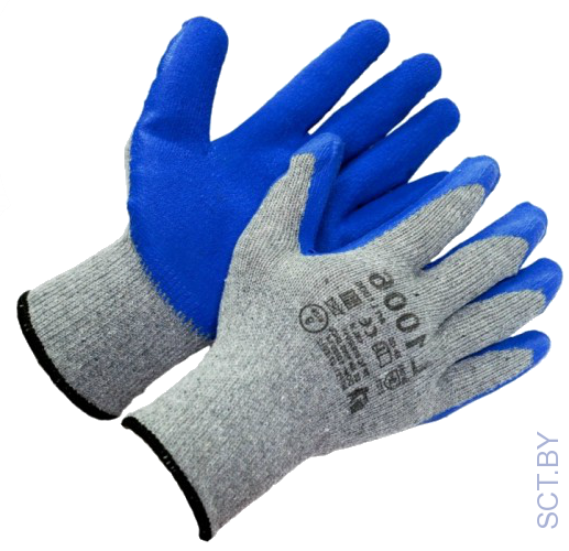 Перчатки х/б, вспен. латекс. покр. ЗИМА, 1 пара