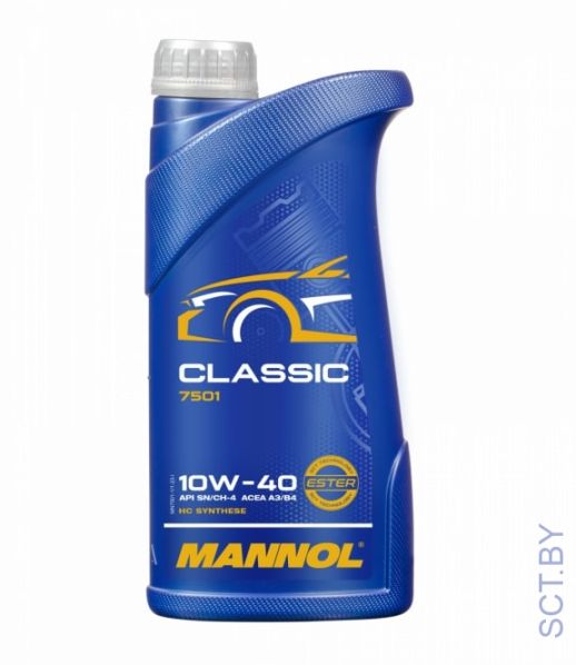 MANNOL Classic 10W40 7501 1л полусинтетическое моторное масло