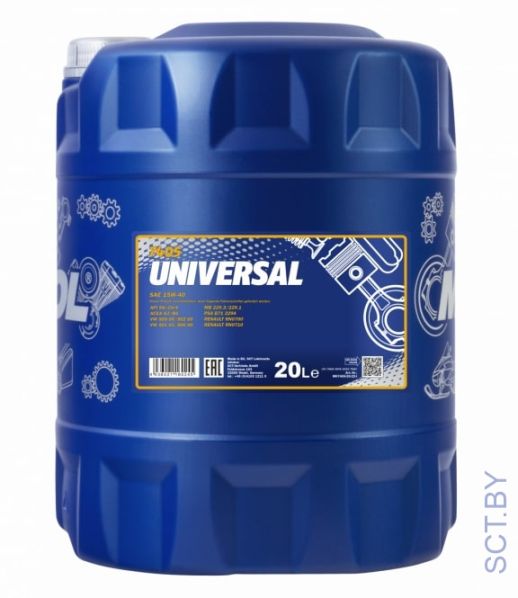 MANNOL Universal 15w-40 7405 20л минеральное моторное масло