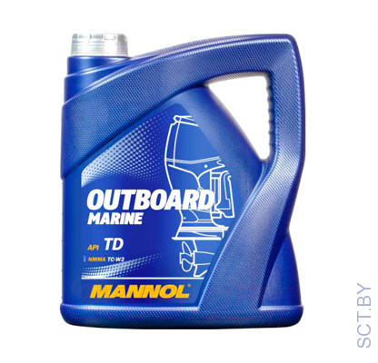 MANNOL 7207 Outboard Marine 4л двухтактное полусинтетическое лодочное моторное масло