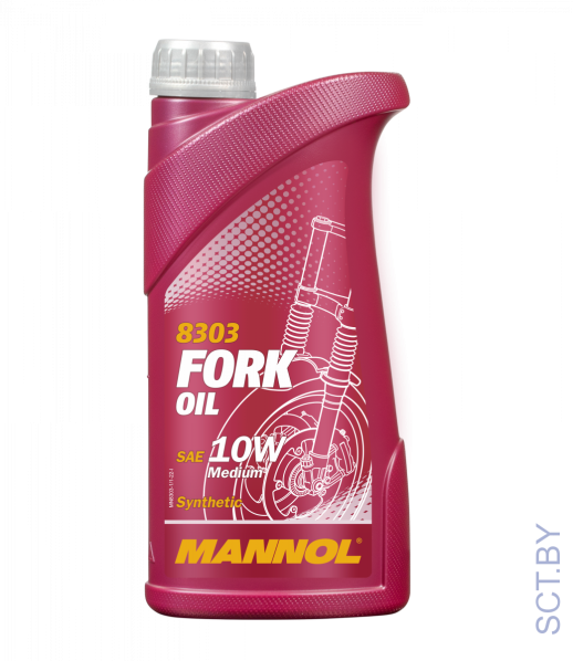 MANNOL 8303 Fork Oil SAE 10W 1л синтетическое масло для вилок мототехники