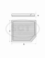 SAK 166 фильтр салона