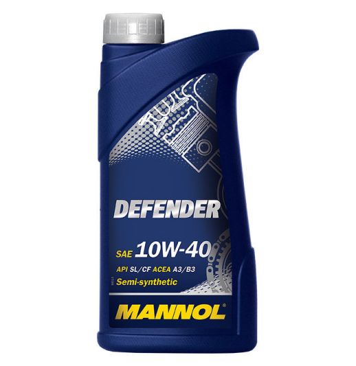 MANNOL Defender 10w40 7507 1л полусинтетическое моторное масло