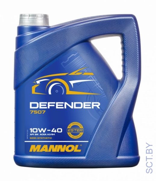 MANNOL Defender 10w40 7507 4л полусинтетическое моторное масло