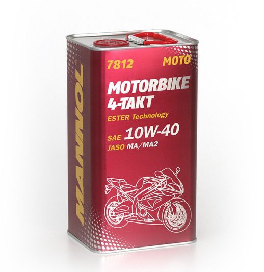 MANNOL 7812 4-Takt Motorbike 10W-40 4л METAL четырехтактное синтетическое моторное масло