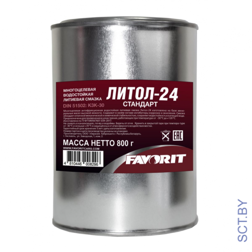 Литол -24 Favorit СТАНДАРТ 800г METAL
