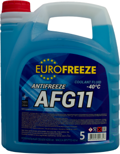 Antifreeze EUROFREEZE AFG 11 -40C 4,7 кг СИНИЙ