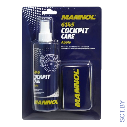 MANNOL 6147 Cockpit Care New Car 250мл очиститель панели с губкой