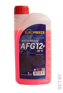 Antifreeze EUROFREEZE AFG 12+ -40C 1кг (0,88Л) КРАСНЫЙ