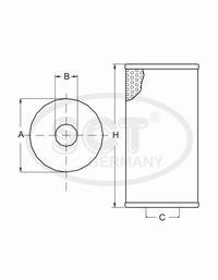 SC 7037 P топливный фильтр