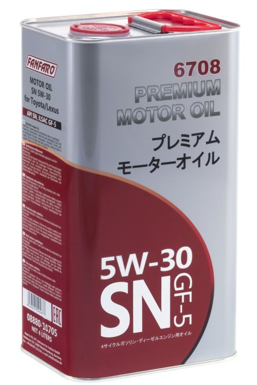 FANFARO 6708 Premium Motor Oil 5W-30 4л METAL синтетическое моторное масло