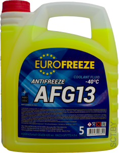Antifreeze EUROFREEZE AFG 13 -40C  4,7кг ЖЕЛТЫЙ