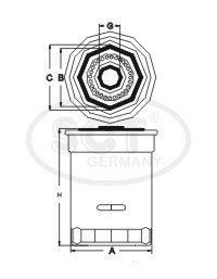SK 813 масляный фильтр