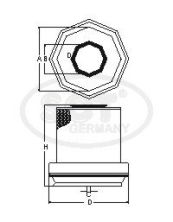 SB 039 SH 327.356 H воздушный фильтр