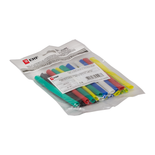 ТУТ Термоусаживаемая трубка 10/5 100мм 7цветов*3шт