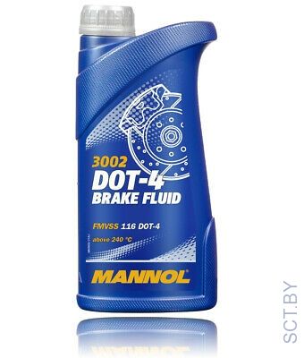 MANNOL 3002 DOT 4 300гр PET тормозная жидкость