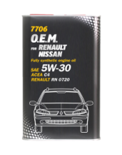 MANNOL Energy Formula RN 5W-30 7706 1л METALL синтетическое моторное масло