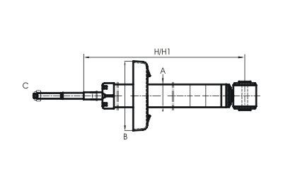 Z1695 VW Golf/Jetta/Vento задний/стойка