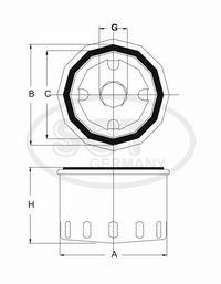 SM 109 A масляный фильтр СМ.ORTURBO #