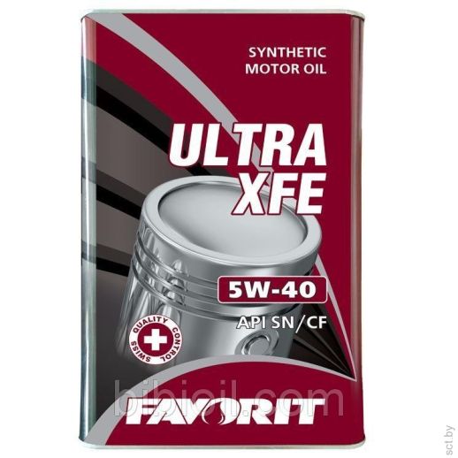 FAVORIT Ultra XFE SAE 5W-40 API SN/CF 5л METAL синтетическое моторное масло