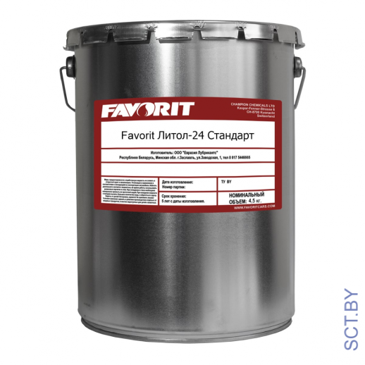 Литол -24 Favorit  4,5 кг Стандарт METAL