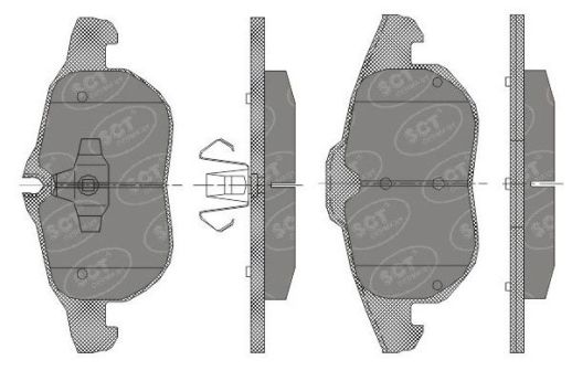SP 431 PR тормозные колодки