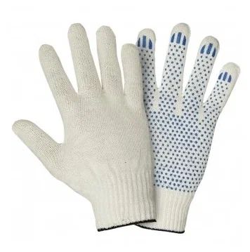 Перчатки "ТОЧКА"белые,7,5  класс вязки 1пара