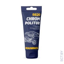 MANNOL 9820 Chrom Politur 100гр полироль для любых хромированных поверхностей