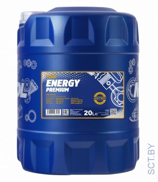 MANNOL Energy Premium 5w-30 7908 20л синтетическое моторное масло