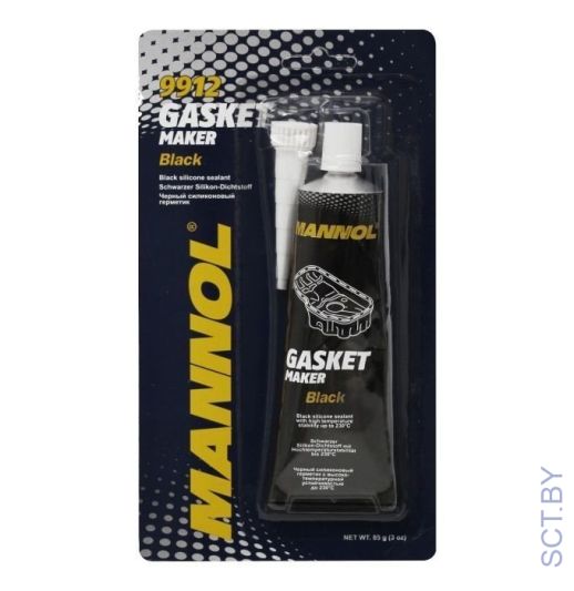 MANNOL 9912 Silicone Gasket Maker Black 85г черный силиконовый герметик