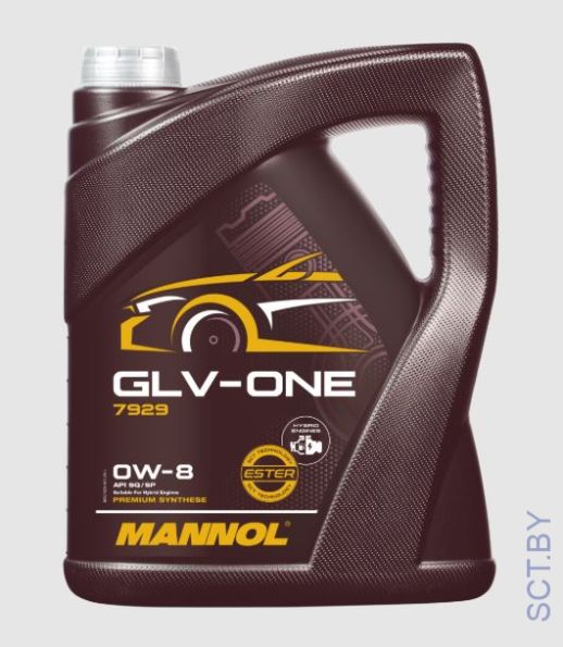 MANNOL 7929 GLV-ONE 0W-8 5л синтетическое моторное масло для гибридов