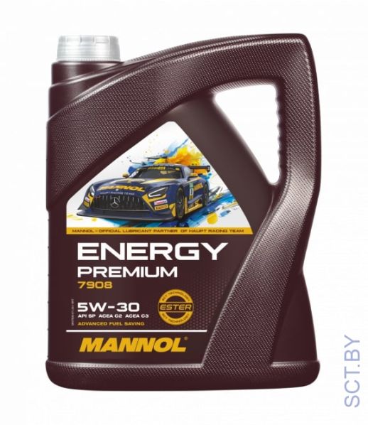 MANNOL Energy Premium 5w-30 7908 5л синтетическое моторное масло