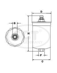 ST 313 топливный фильтр скидка -50%