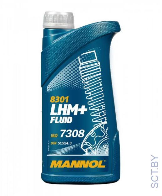 MANNOL 8301 LHM+ Fluid 1л гидравлическая жидкость зелёного цвета