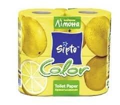 SIPTO COLOR бумага т. цвет.ЛИМОН 2 слоя (1*4рул)