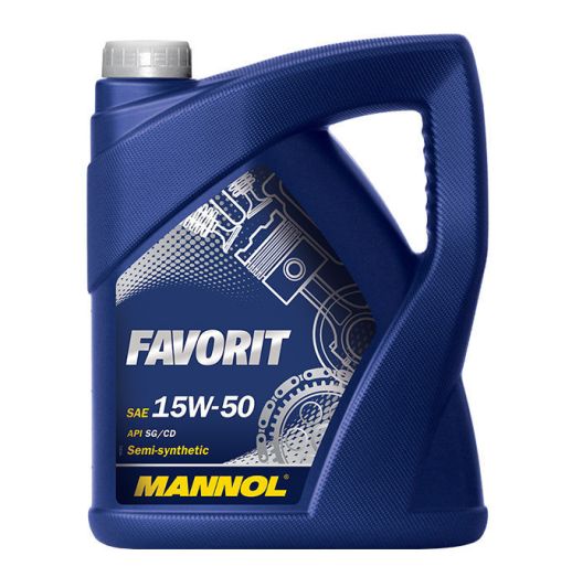 MANNOL Favorit 15w-50 7510 1л полусинтетическое моторное масло