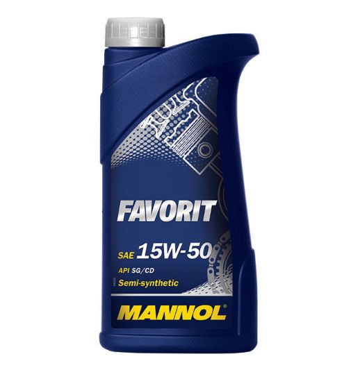 MANNOL Favorit 15w-50 7510 5л полусинтетическое моторное масло