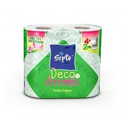SIPTO DECO AROMA бумага т.ЦВЕТЫ ЛУГ.2 слоя(1*4рул)