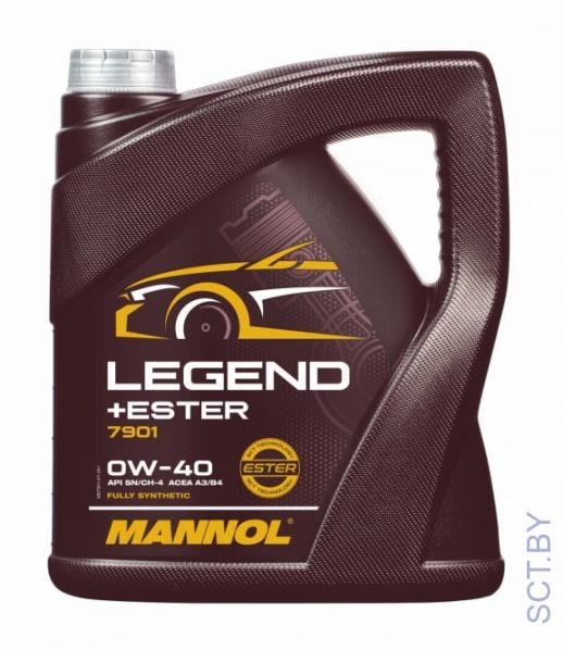 MANNOL Legend + Ester 0w-40 7901 4л синтетическое моторное масло
