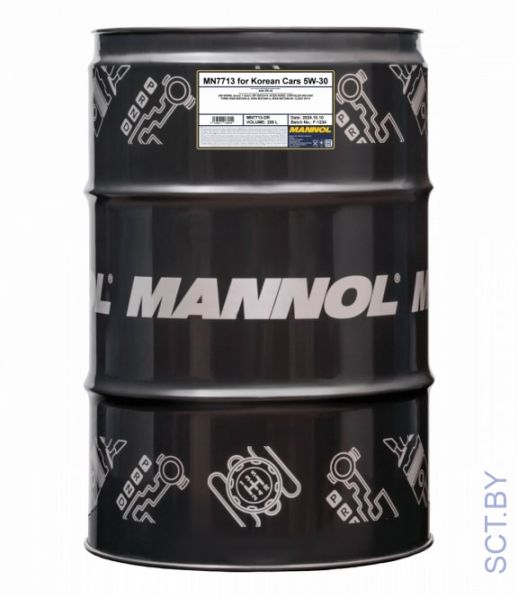 MANNOL for Korean Cars 5W-30 7713 208л синтетическое моторное масло