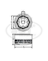SM 125 A масляный фильтр СМ.ORTURBO #