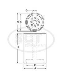 ST 6074  топливный фильтр