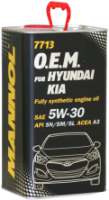 MANNOL for Korean Cars 5W-30 7713 4л METALL синтетическое моторное масло