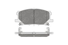 SP 348 PR тормозные колодки